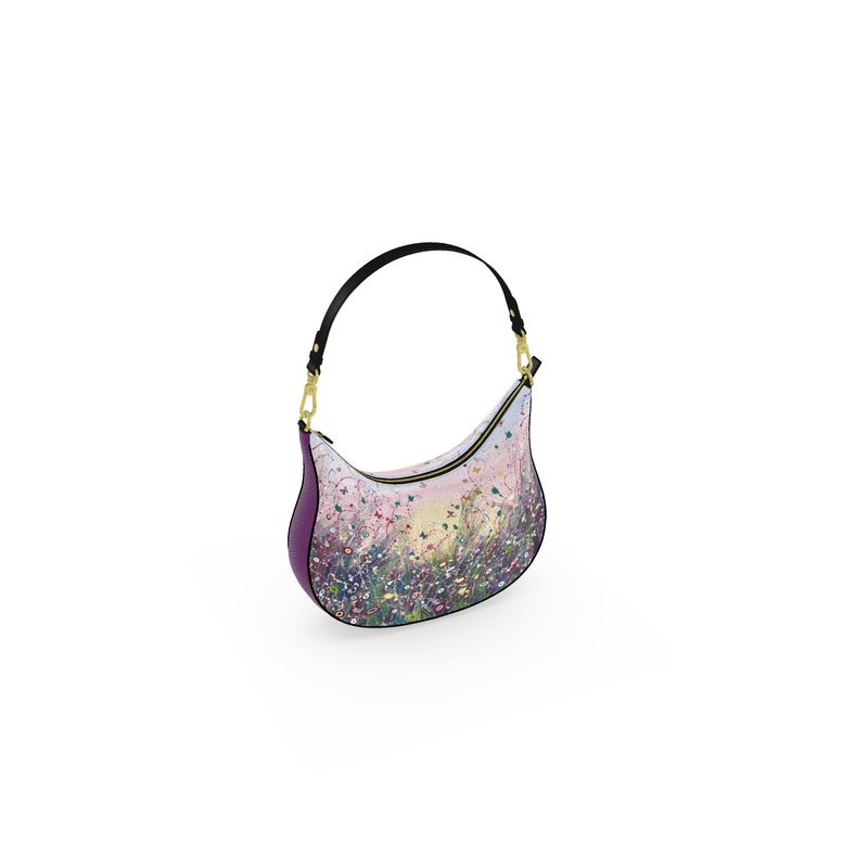 Curve Leather Bag Pastel Dance