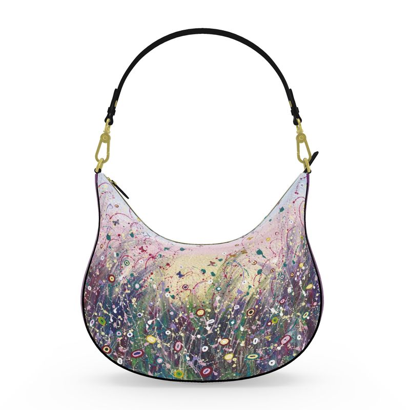 Curve Leather Bag Pastel Dance