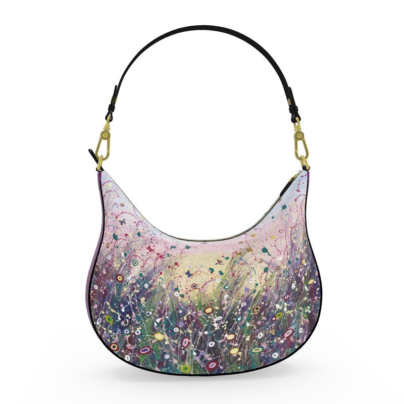 Curve Leather Bag Pastel Dance