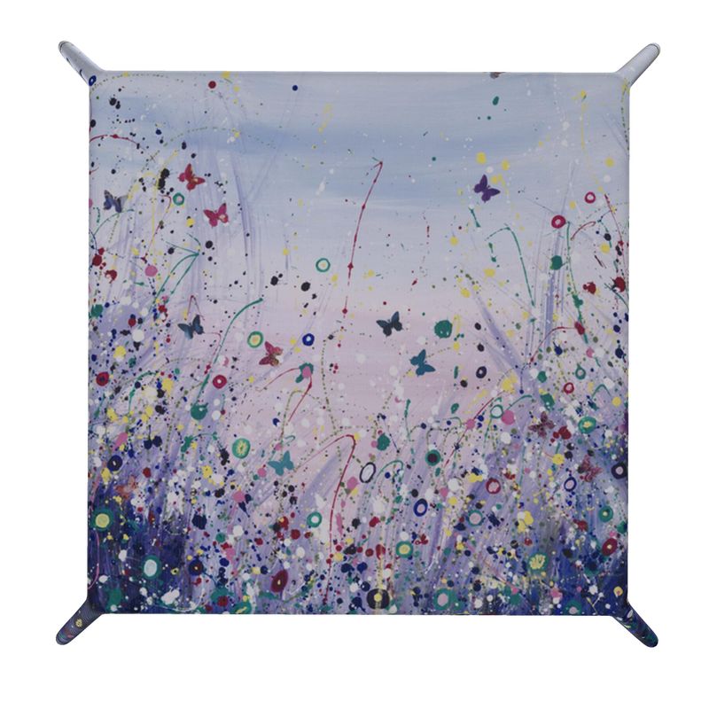 Leather Trinket Tray Blue Hue