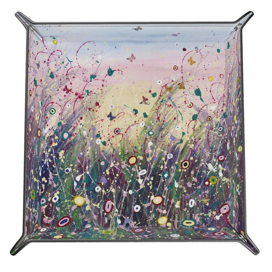 Leather Trinket Tray Pastel Dance